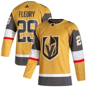 Herren Vegas Golden Knights Eishockey Trikot Marc-Andre Fleury #29 2020-21 Kulta Authentic